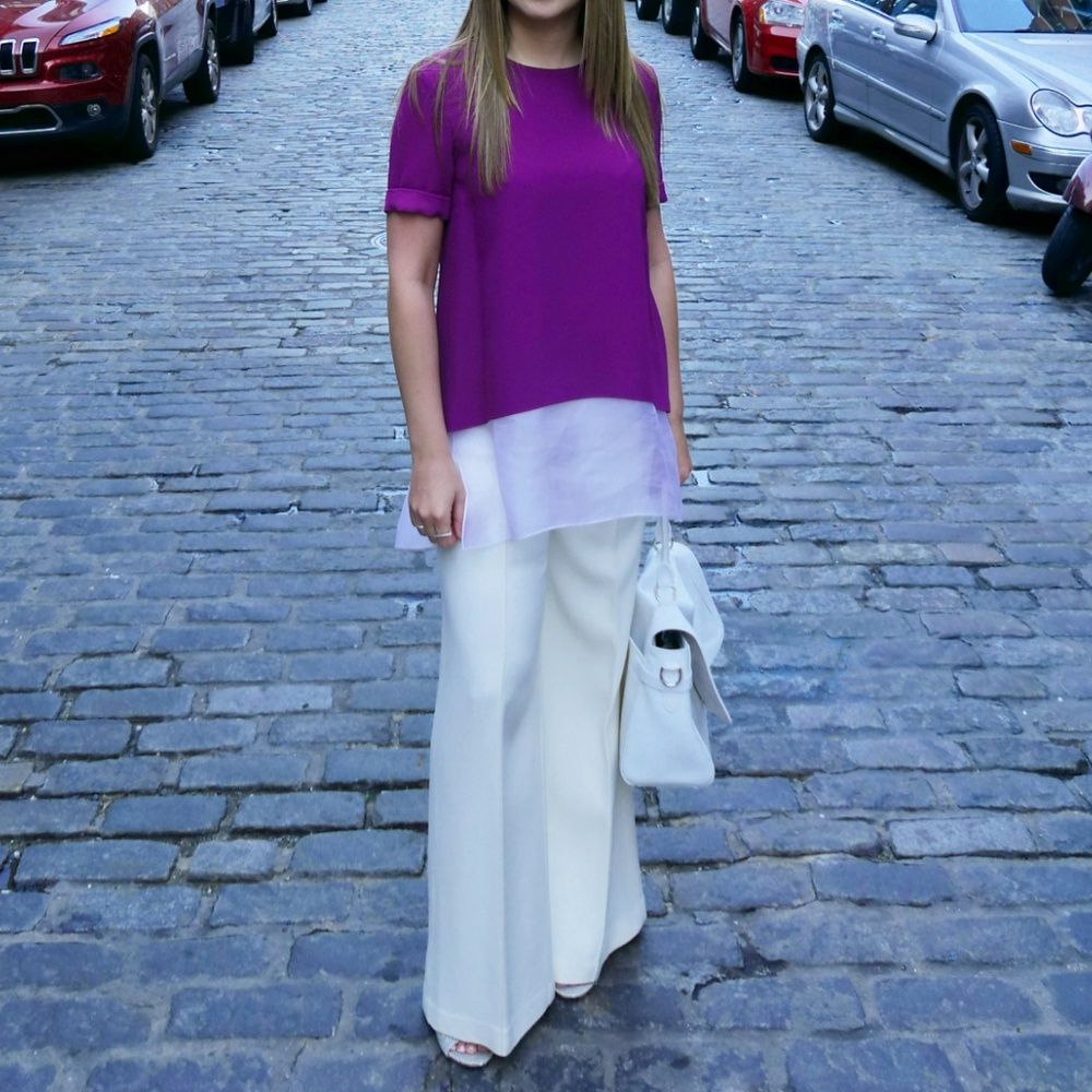 Ralph Lauren Collection - LUCINDA SILK-LAYER TOP